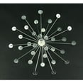 thumbnail image 3 of Set Of 3 Silver Starburst Jeweled Metal Decorative Wall Art Hanging Rhinestone Crystal Home Decor Accents, 3 of 9