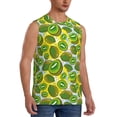thumbnail image 2 of Easygdp Watercolor Kiwi Fruits Summer Men's Breathable Tank Tops Sleeveless Sporty T Shirts for Basketball, Mountaineering, Bodybuilding -3X-Large, 2 of 8