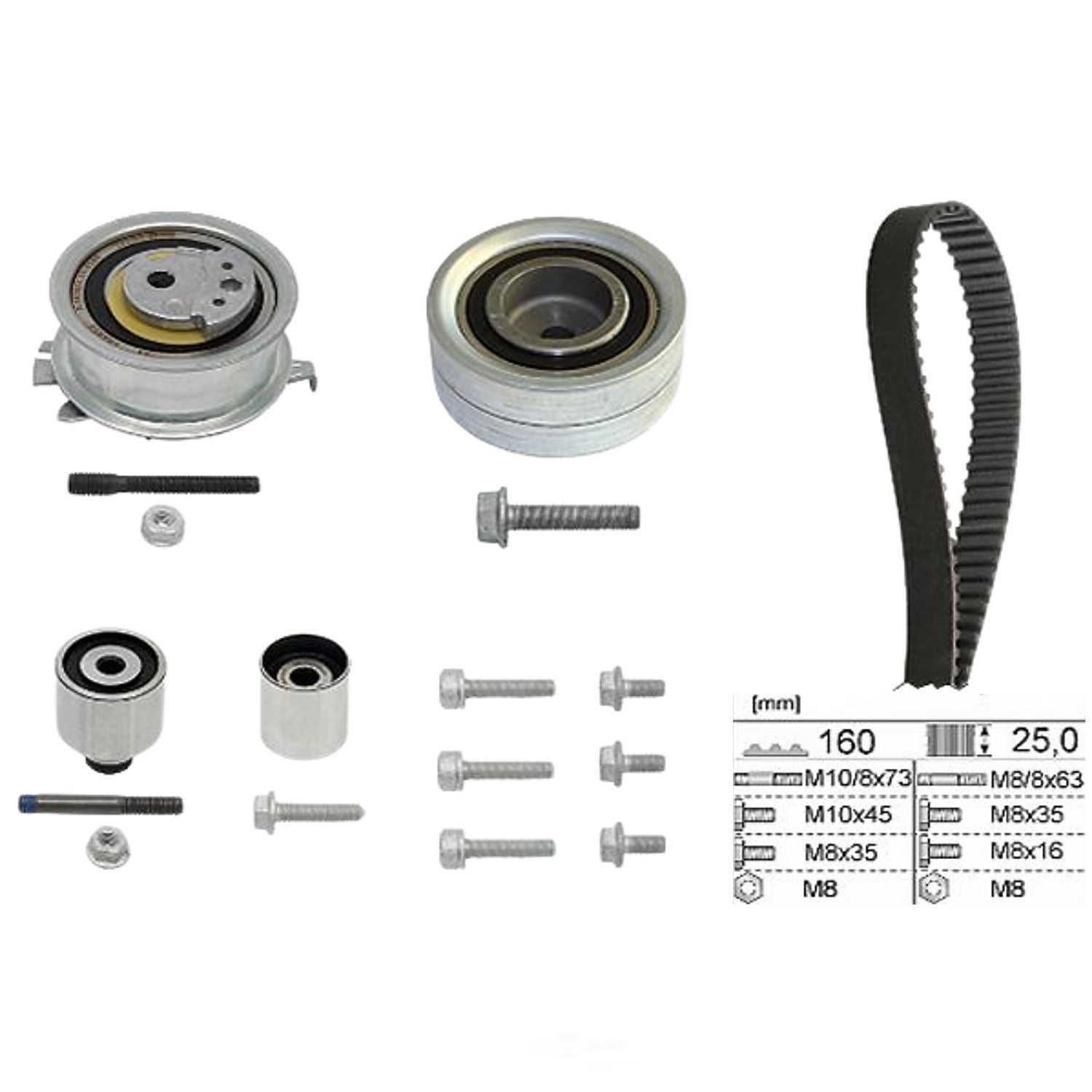 INA US ZD0550K Engine Timing Belt Kit