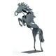 thumbnail image 3 of Estatua de caballo de metal Ticfox Diseño único 3D Hierro Decorativa, 3 of 14