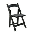 thumbnail image 3 of Upholstered Folding Chairs, Set of 4 Black Lounge Chairs with Cushions, Portable and Space-Saving Ideal for Dining, Living Room, or Events, 3 of 12
