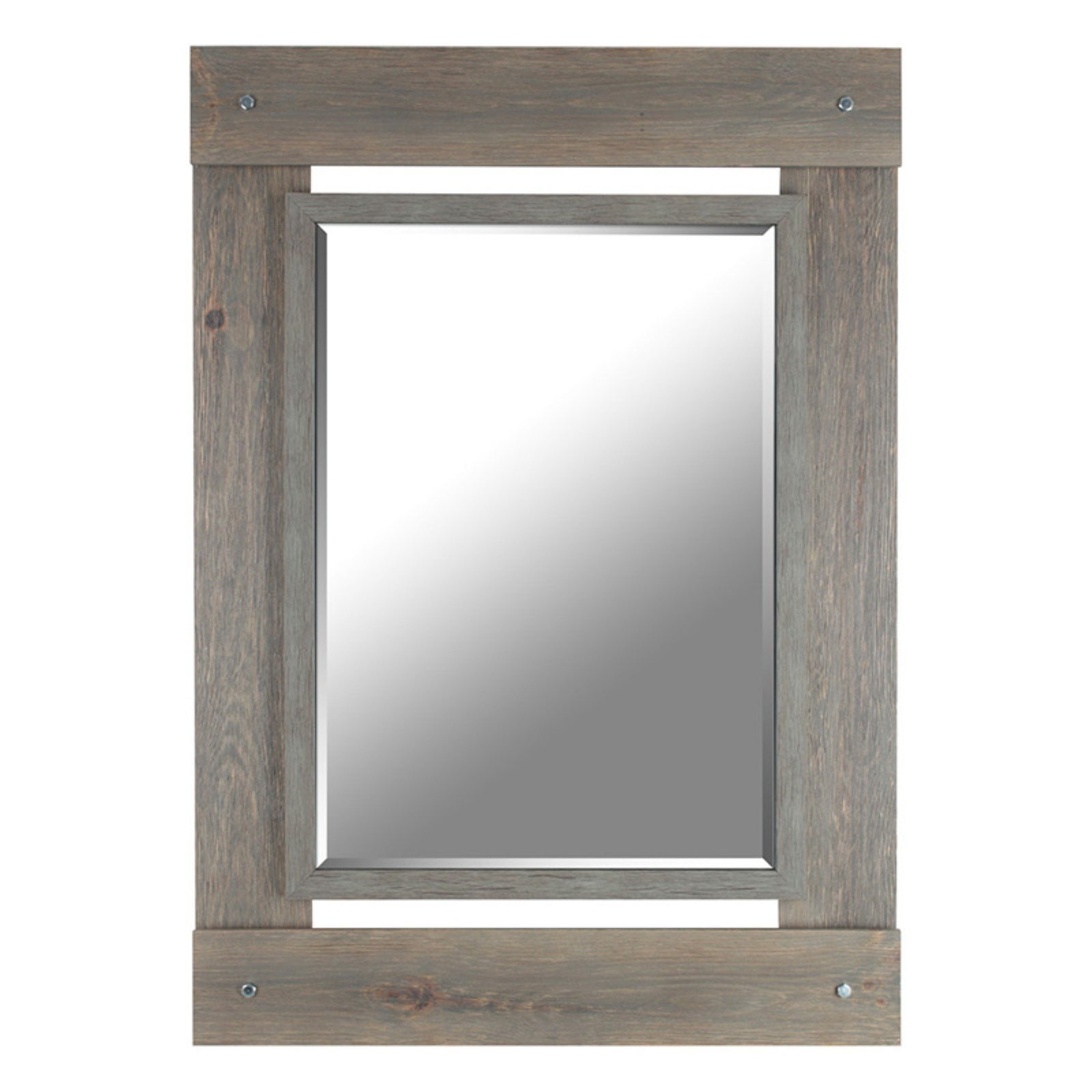 Mirrorize Canada Real Wood Beveled Mirror 30W x 43H in.