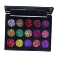 thumbnail image 2 of Paleta de sombras de ojos de 15 colores, paleta impermeable de maquillaje de sombra de ojos brillante 10 x 78 x 1 cm jinwen paletas de maquillaje, 2 of 2