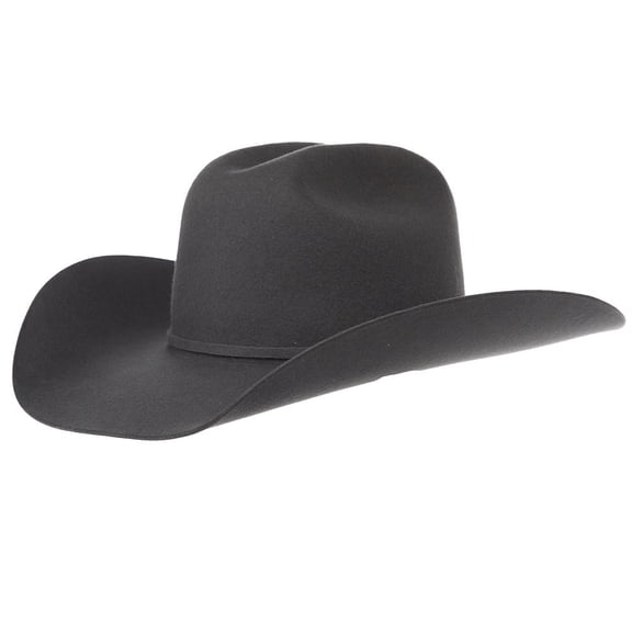 Rodeo King Mens RK Specialist 4X 4 1/4in Brim Felt Hat 71/2 Grey