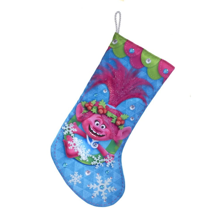 Trolls Poppy Satin Christmas Stocking TS7191 New