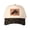 Leopard print, variant on Upper Peninsula of Michigan Leather Patch Embroidered Color Block Trucker Hat Unisex Adjustable Cotton Breathable Fashion Cap for Travel Daily Wear