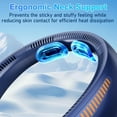 thumbnail image 2 of Neck Fan Rechargeable - Portable Personal Fan with Neck Support, 5 Speeds Full Surround Cooling, Battery Operated Bladeless Fan Quiet Lightweight for Travel, Gifts for Men Women, 2 of 7