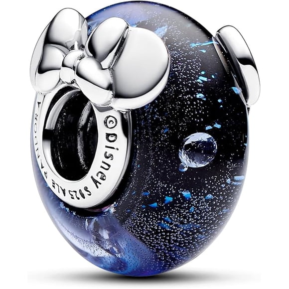Cham o dije de plata de ley de cristal circonita cúbica azul