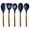 Midnight Blue, variant on Miusco Kitchen Utensils Set with Wood Handle, Cooking Utensils, Nonstick Silicone Utensils, Christmas Gifts, Gray 5 Pcs, BPA Free