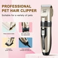 thumbnail image 3 of Pet Grooming Hair Clipper Hair Cutter Low Noise Dog Cat Rabbit Hair Trimmer Cutter Baby Hair Clipper USB Rechargeable Shavers Electrical Pet Professional Grooming Machine Tool, 3 of 8