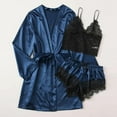 thumbnail image 3 of Satin Silk Pajamas Women Nightdress Lingerie Robes Underwear Sleepwear Sexy, 3 of 7