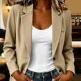 thumbnail image 5 of Taqqpue Women Blazer Solid Color Button Down V Neck Blouse Tops Looe Fit Dressy Plus Size Suit Jacket Coat for Women, 5 of 9