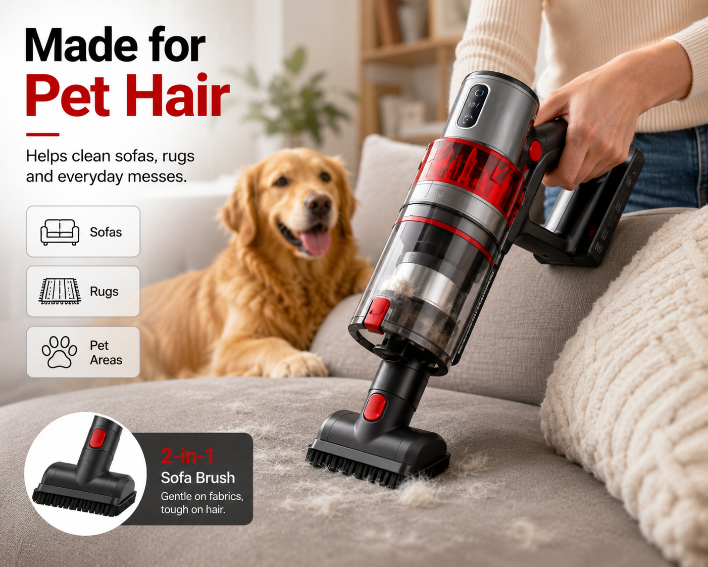 Amumu V10 Cordless Stick Vacuum Cleaner photo 3