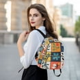 thumbnail image 6 of FORMRS Mini Backpack Purse for Women Quilted Travel Daypack Casual Shoulder Bag, Floral Patterns, 6 of 7