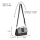 thumbnail image 2 of Bolsa Mujer Cruzada Pequeña Pata De Gallo Crossbody Bolso Xtellar Negro, 2 of 3