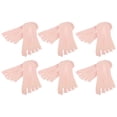 thumbnail image 1 of Unique Bargains Toe Socks Transpirable Split Toe Calcetines de compresión Antideslizante Rosa 6 pares Nylon, 1 of 1