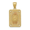 thumbnail image 4 of 14k Two-tone w/White Rhodium D/C Lady of Guadalupe Pendant K6350, 4 of 4