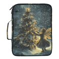 thumbnail image 2 of Haosy Accordion File Organizer Zipper Binder 500 Sheet 6-Tab Expanding File Folder Multi-Pocket 1.2 Inch 3 Ring Fairy and Glow Christmas Tree, 2 of 7