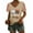 Khaki, variant on Short Sleeve Shirts for Women Baseball Season Solid Color Sports Top V Neck Loose Short Sleeved Shirt T-Shirt