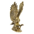 thumbnail image 2 of Vastu Brass Eagle Statue Wild Bird Flying Golden Eagle Spreading Wings Sculpture Feng Shui Decorative Home Office Showpiece Height 7.5 Inches, 2 of 6