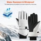 thumbnail image 4 of Uuiauoio Winter Waterproof Gloves for Men Women Warm Running Cycling Snow Ski Gloves for Cold Weather, Thermal Windproof Material and Touch Screen Finger for Driving Snowboarding, 4 of 6