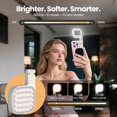 thumbnail image 2 of Magnetic Phone Selfie Light, Rechargeable LED Fill Light with CRI≥95 & Adjustable Color Temperature, 360° Rotatable and Foldable for Phone Vlogging, Makeup, TikTok, Video Recording (White), 2 of 6