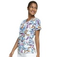 thumbnail image 7 of Tooniforms Scrubs Top For Women V-Neck Plus Size TF638, 2XL, Tropical Tigger, 7 of 7