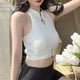 thumbnail image 2 of Top de punto con cuello halter Nikou Camisola para mujer, 2 of 9