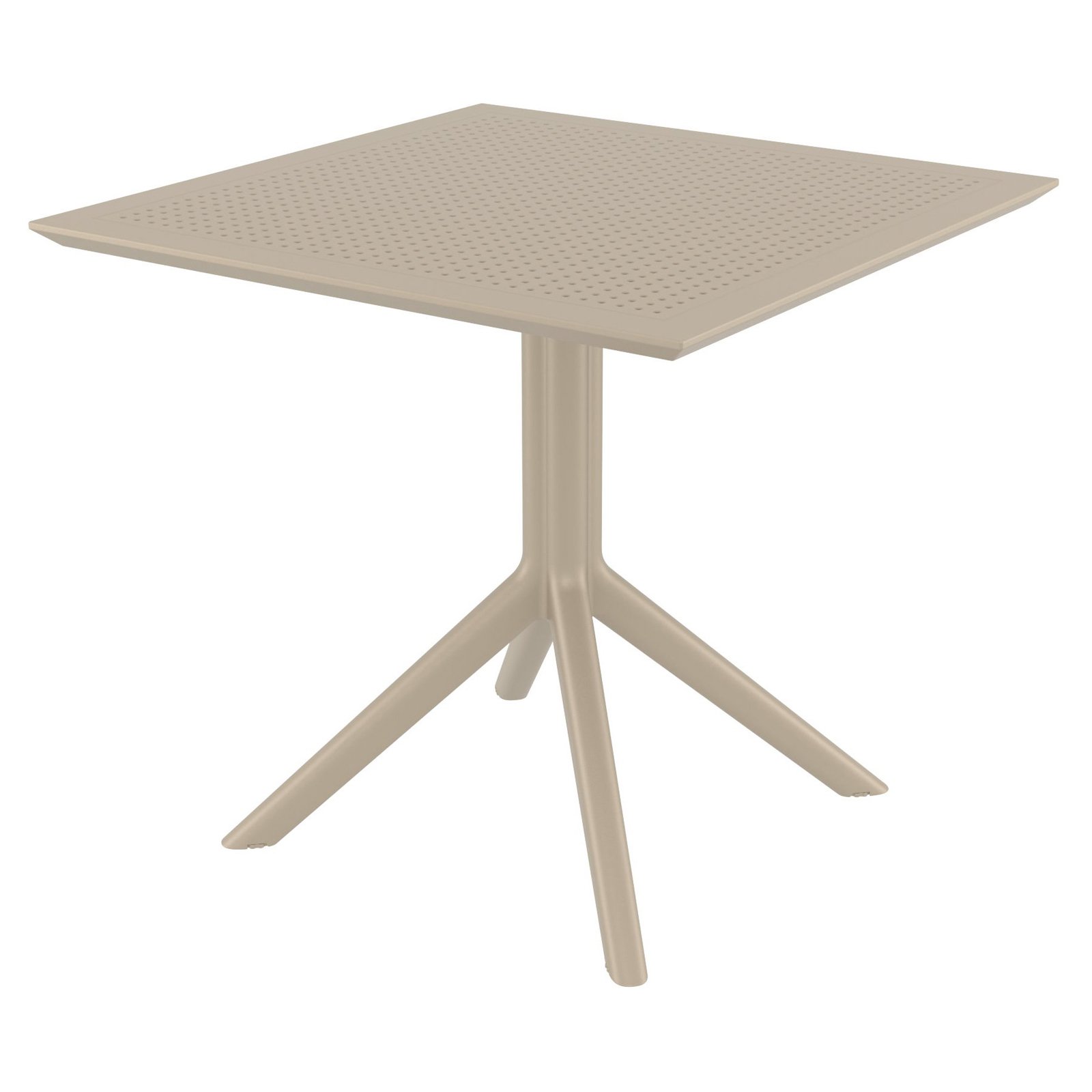 Compamia Sky 32" Square Patio Bistro Table in Taupe - image 2 of 8
