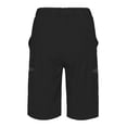 thumbnail image 3 of Mapamyumco Women's Hiking Cargo Shorts Ultra Stretch Quick Dry Lightweight for Camping Travel Golf with Zipper Pockets Black XS, 3 of 6