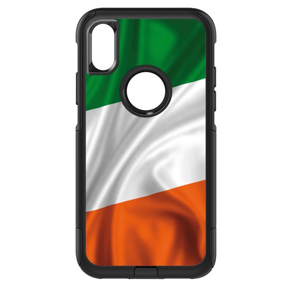 DistinctInk Custom SKIN / DECAL compatible with OtterBox Commuter for iPhone XR (6.1" Screen) - Ireland Waving Flag - Show Your Love of Ireland