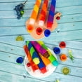 thumbnail image 3 of Paquete de 6 moldes para paletas, moldes reutilizables para paletas de bebé para hacer paletas caseras multicolores, moldes para paletas de hielo para bricolaje feliz Namotu WMZL-1689, 3 of 7