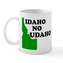 CafePress - IDAHO NO UDAHO SHIRT TSHIRT T Mug - 11 oz Ceramic Mug - Novelty Coffee Tea Cup