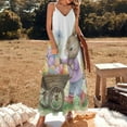 thumbnail image 2 of Easter Bunnies Rabbits Design Sleeveless Dress Woman Fashion Long Dresses Women's Summer Suit Dress 2025, 2 of 7