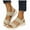 Beige, variant on Diabetic & Swollen Feet Sandals for Women – Max Cushioning, Arch Support & Wide Fit | Adjustable Straps, Open-Toe Design | Comfort Platform Slippers