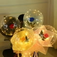 thumbnail image 6 of Led Rose Balloons, Transparent LED Light Up Balloons, Helium Glow Bubble Balloons with String Lights for Party Birthday Wedding Festival Decorations, 6 of 12