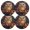 Brown, variant on Ryvnso Owl in Fall Round Plate Mats Dining Table Placemat Set of 4 for Holiday Decoration