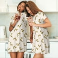 thumbnail image 4 of Naloa Cartoon Snake Print Women Nightgowns,Womens Loungewear,Short Sleeve Sleepwear,Comfy Ladies Nightdress, 4 of 6