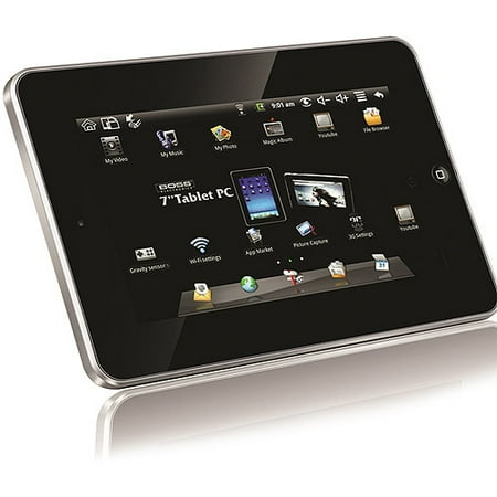 Boss Electronics 2200 with WiFi 7" Touchscreen Tablet PC Featuring Android 2.2 Operating System, Black