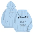 thumbnail image 2 of Christian Hoodies for Men 2025 Never Be Shaken Psalms Hoodie Long Sleeve Hooded Sweatshirt with Pockets Pullover Hoody, 2 of 6
