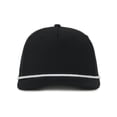 thumbnail image 2 of Outdoor Cap OC558 Recycled Solid Back w/Cord Cap-Black-White-Cord, 2 of 8