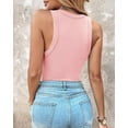 thumbnail image 6 of Women Built-in Bra Tank Tops Sleeveless Casual Shirts Racerback Ribbed Fitted Tank Tops, 6 of 6