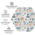 thumbnail image 3 of Lsque Eiffel Tower Pattern 4" Drink Coasters Set of 4, PVC Leather Absorbent Coasters, Table Coaster Set Decorative Coffee Cup Coasters Housewarming Gift -Hexagon, 3 of 6