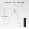 thumbnail image 4 of Camping Hoguera Trípode Aleación de aluminio Trípode para cocinar al aire libre Accesorios para acampar, 4 of 4