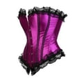 thumbnail image 2 of Grebrafan Gothic Corset Tops Women Wedding Bustiers Bride Purple XXL, 2 of 5