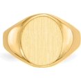 thumbnail image 4 of Avariah Diamonds 10ky Yellow Gold 12.5x11.0mm Open Back Signet Ring - Ring Size 6.0, 4 of 7