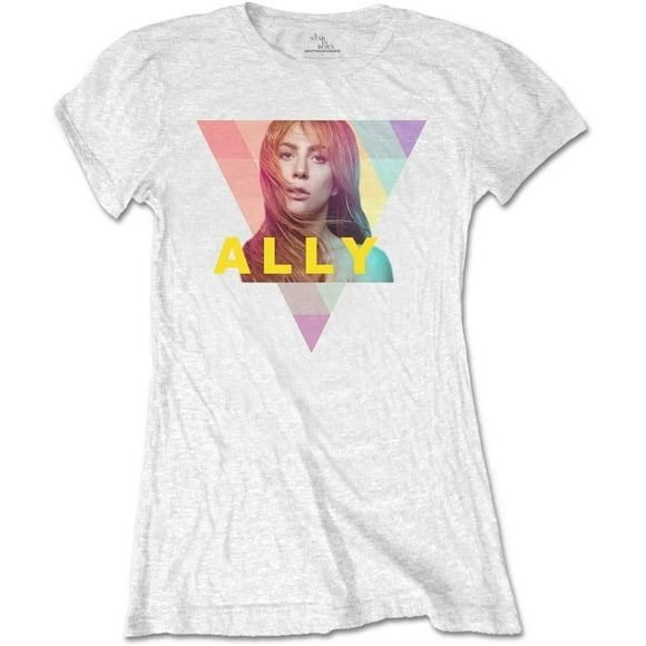 A Star Is Born Womens Ally Geometric Triangle Cotton T-Shirt