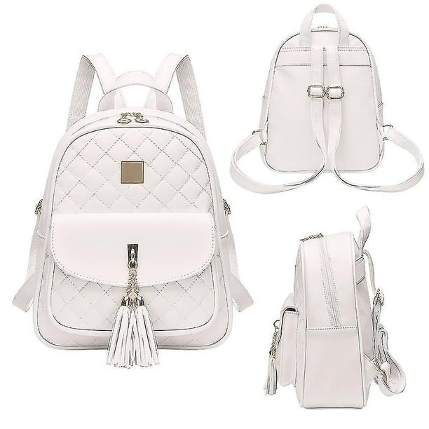 Mochila de cuero blanca online