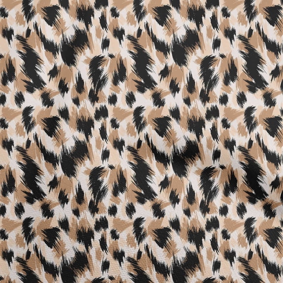 oneOone Velvet Brown2 Fabric Animal Skin Sewing Fabric By The Yard Printed Diy Clothing Sewing Supplies 58 Inch Wide