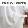 thumbnail image 3 of Unique Bargains Waterproof Geometry Shower Curtain Set with 12 Hooks White 71"W x 71"L, 3 of 7